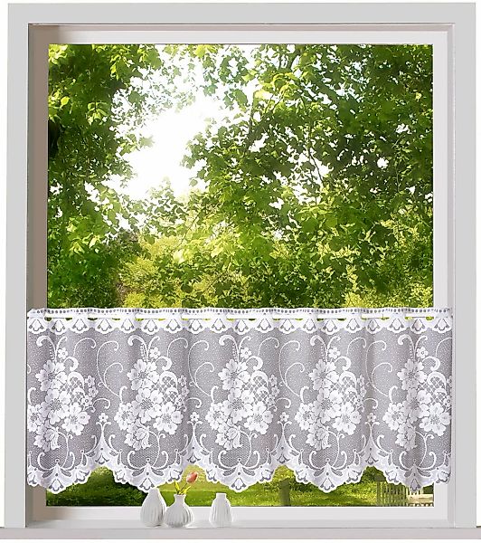 Weckbrodt Scheibengardine "Mantua" Stangendurchzug 1 Stk. tlg. Bistro, Jacq günstig online kaufen