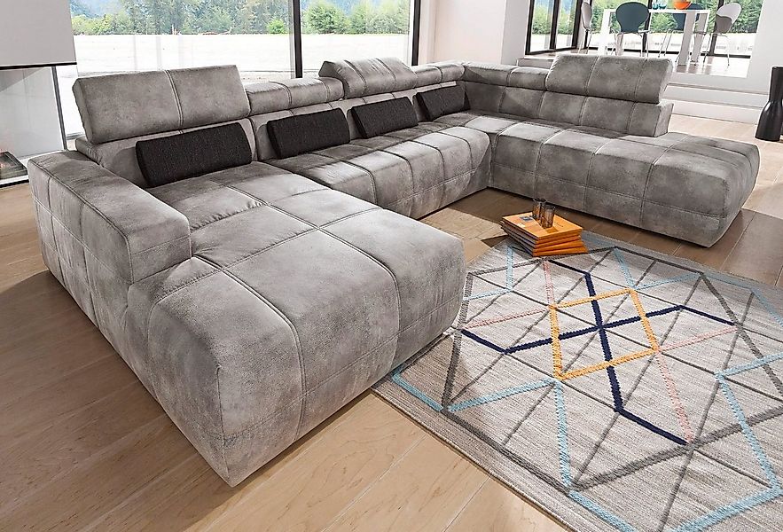 DOMO collection Wohnlandschaft "Brandon, whlw. mit Sitztiefenverstellung, w günstig online kaufen