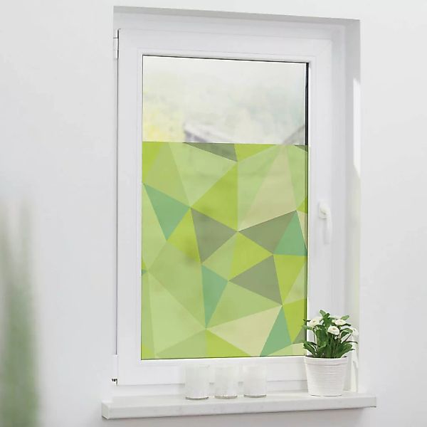 LICHTBLICK Fensterfolie Ornament grün B/L: ca. 50x100 cm günstig online kaufen