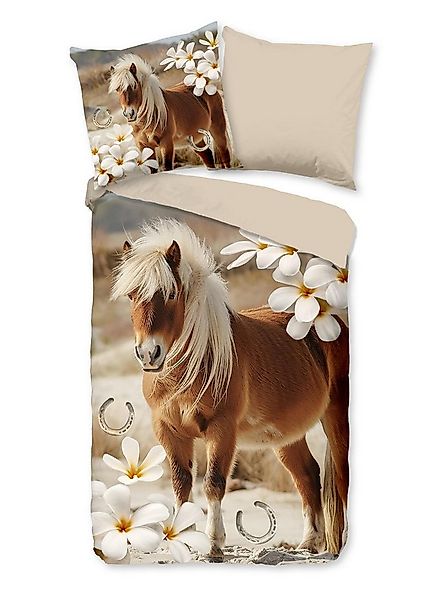 Pure Bettwäsche Microfaser Bettwäsche 135 X 200 cm + 1- 80 X 80 cm Fabi nat günstig online kaufen