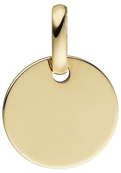 JOBO Kettenanhänger Anhänger rund, 333 Gold günstig online kaufen