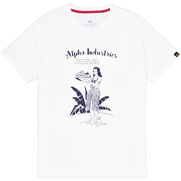 Alpha  T-Shirt Alpha Hawaii T - white günstig online kaufen