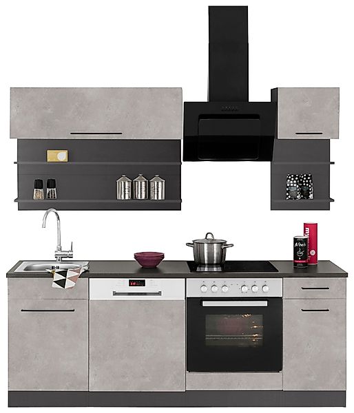 KOCHSTATION Küchenzeile KS-Tulsa, mit E-Geräten, Breite günstig online kaufen