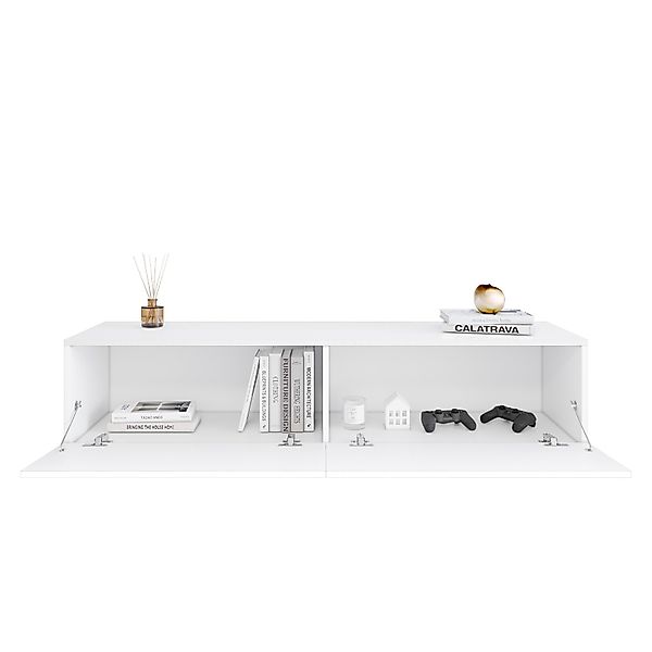SONNI TV-Schrank TV Lowboard hängend Weiß günstig online kaufen