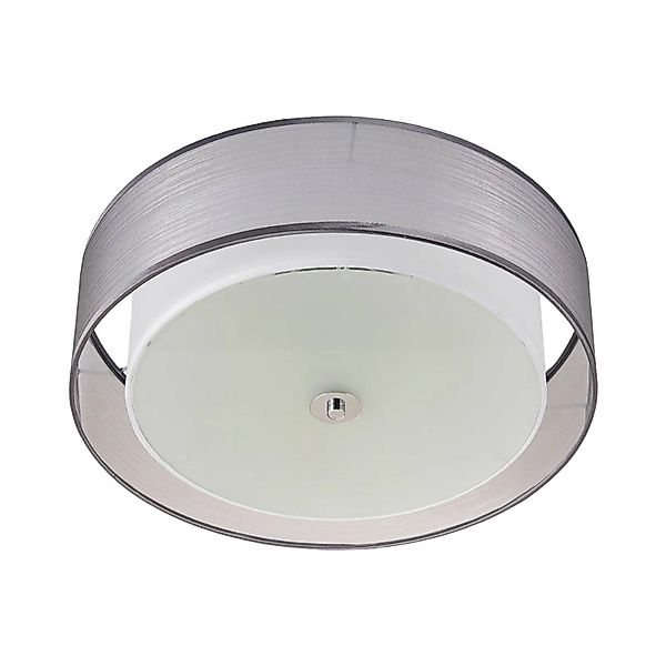Lindby Deckenlampe Tobia 9621293 Modern in Alu aus Textil 3-flammig E27 Woh günstig online kaufen