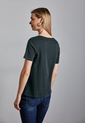 STREET ONE V-Shirt aus reiner Baumwolle günstig online kaufen