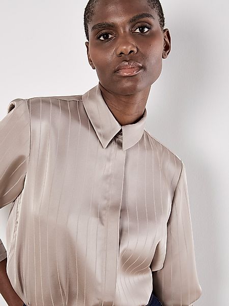 Apricot Satinbluse Satinbluse mit Streifen günstig online kaufen