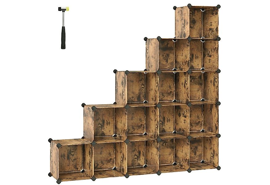 SONGMICS Stufenregal Schuhregal, Regalsystem, DIY Würfelregal günstig online kaufen