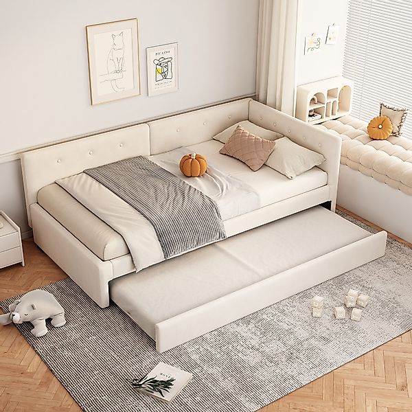 Flieks Daybett, Tagesbett Schlafsofa Polsterbett 90x200cm günstig online kaufen