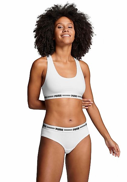 PUMA Sport-Bustier "PUMA WOMEN RACER BACK TOP 1P HANG", mit markantem Logob günstig online kaufen