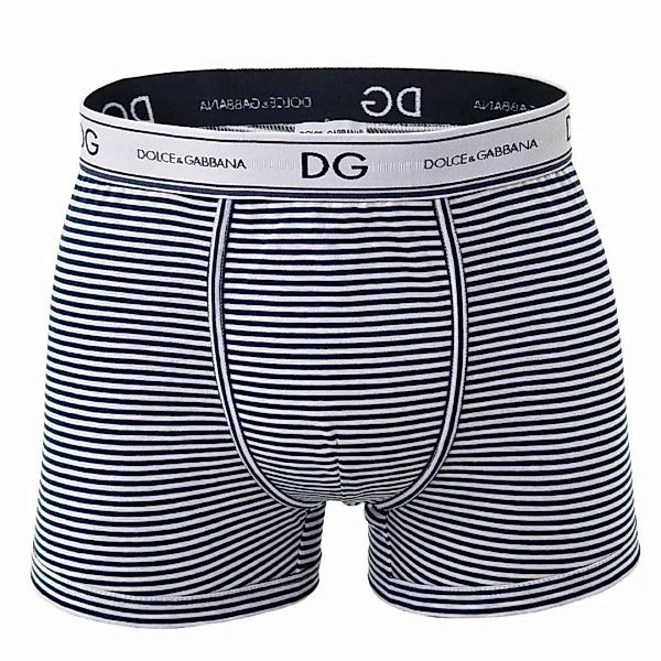 DOLCE & GABBANA Herren Boxer Short, Regular, 100% Baumwolle, Rigato - Blau/ günstig online kaufen