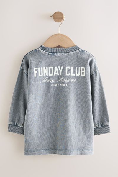 Next Langarmshirt 3er-Pack T-Shirts mit Grafik-Print günstig online kaufen