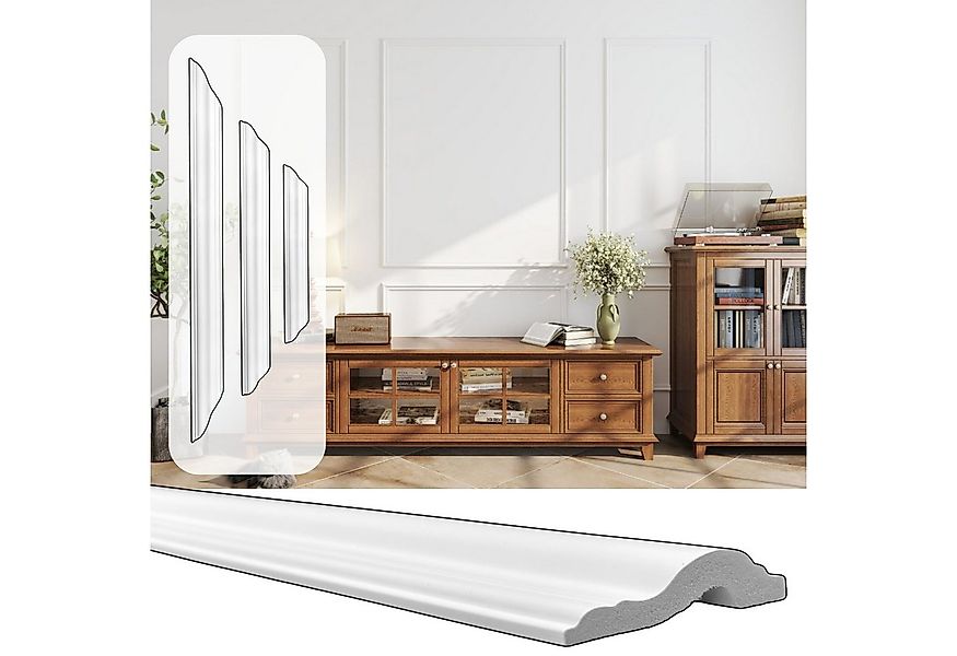 IKHEMalarka 3D Wandpaneel Hochwertiges Wandleisten Set – Zierleisten Stückl günstig online kaufen