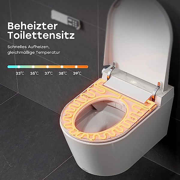 HOROW Dusch-WC Hänge WC mit Bidet günstig online kaufen