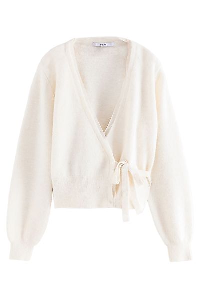 Next Strickjacke Wickelstrickjacke mit seitlicher Bindung günstig online kaufen