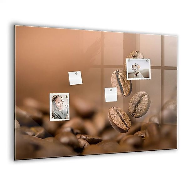 Tulup Magnettafel Glas Kaffeebohnen 100x70 cm Magnettafel Zum Schreiben Wei günstig online kaufen