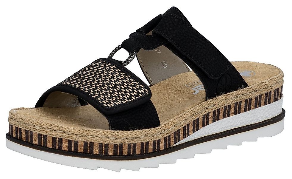 Rieker Pantolette, Keilabsatz, Sommerschuh, Schlappen mit weicher Innensohl günstig online kaufen
