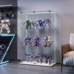 FUROKOY Glasvitrine Standvitrinen, Vitrine aus gehärtetem günstig online kaufen