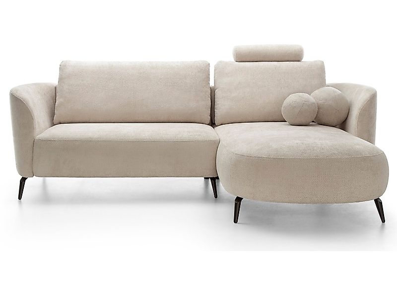 Goldstoff Ecksofa Zenit – L-Form Sofa günstig online kaufen