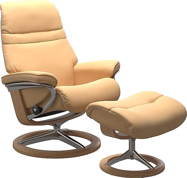 Stressless Relaxsessel "Sunrise", (Set, Relaxsessel mit Hocker), mit Signat günstig online kaufen