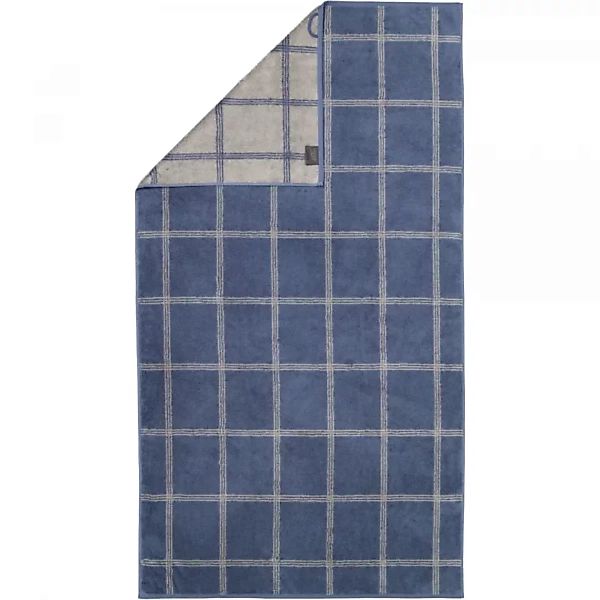 Cawö Handtücher Luxury Home Two-Tone Grafik 604 nachtblau - 10 Handtücher G günstig online kaufen