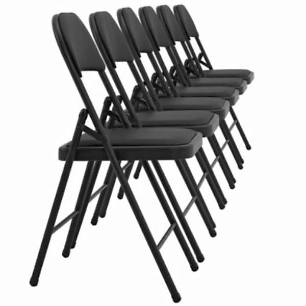 en.casa 6x Bürostühle in verschiedenen Farben Konferenzstuhl schwarz günstig online kaufen