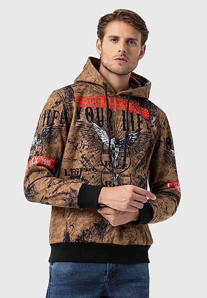Cipo & Baxx Kapuzenpullover "Sweatshirts", (1 tlg.), mit Allover-Print günstig online kaufen