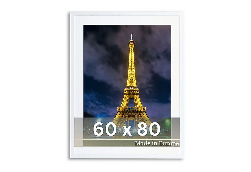 Victor (Zenith) Bilderrahmen Richter, Bilderrahmen Weiß 60x80 cm mit 50x70 günstig online kaufen