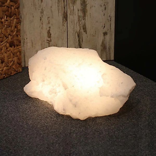 Salzkristall-Bodenleuchte Rock White Line günstig online kaufen