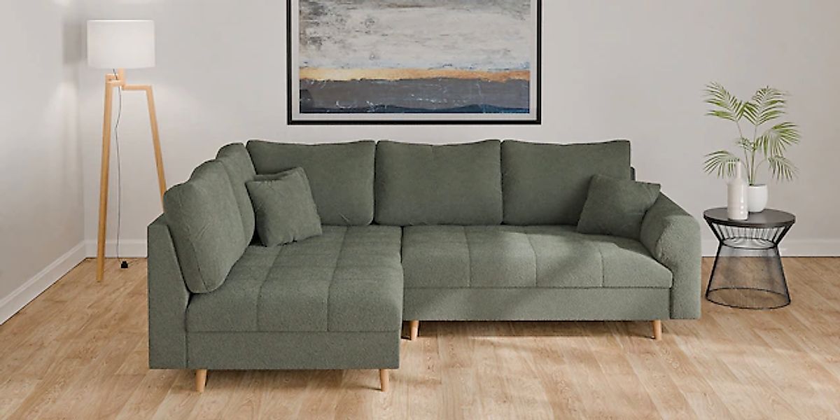 Home affaire Ecksofa »CHARRE L-Form mit Ottomane, Maße B/T/H: 231/161/81 cm günstig online kaufen
