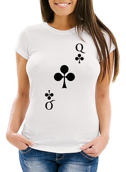 MoonWorks Print-Shirt Damen T-Shirt Kartenspiel Kostüm günstig online kaufen