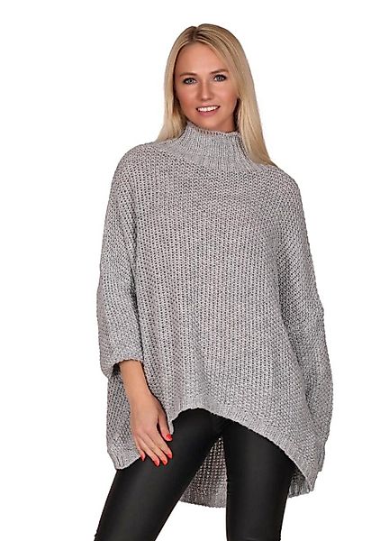 Charis Moda Longpullover Strickpullover Turtelneck Vorne günstig online kaufen