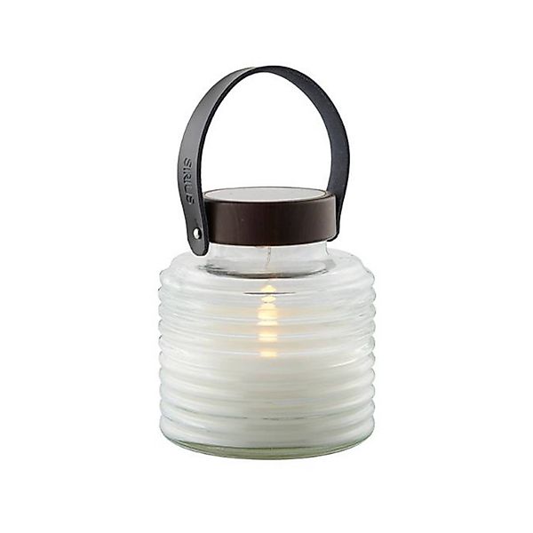 LED-Solarleuchte Aston Jar, Höhe 16 cm, schwarz/braun, IP44 günstig online kaufen