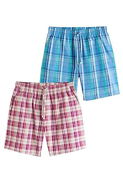 Next Pyjamahose Gestreifte Shorts aus Gewebe, 2er-Pack (2-tlg) günstig online kaufen