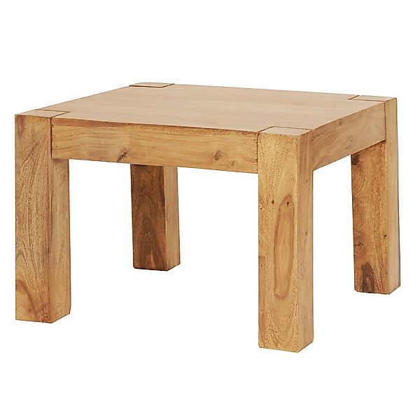 FINEBUY Couchtisch Massiver Couchtisch 60 cm Holz Tisch Massiv Wohnzimmerti günstig online kaufen