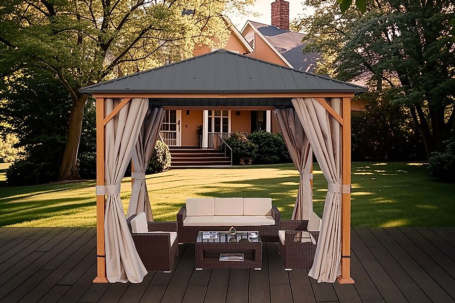 KONIFERA Pavillon Samos, BxT: 300x300 cm, günstig online kaufen