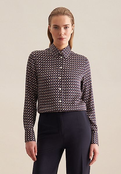 seidensticker Hemdbluse Schwarze Rose Langarm Kragen günstig online kaufen