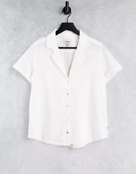 Rhythm – Klassisches Strandhemd in Weiß günstig online kaufen