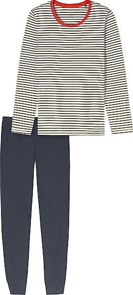 Schiesser Pyjama Damen-Schlafanzug Single-Jersey Streifen günstig online kaufen