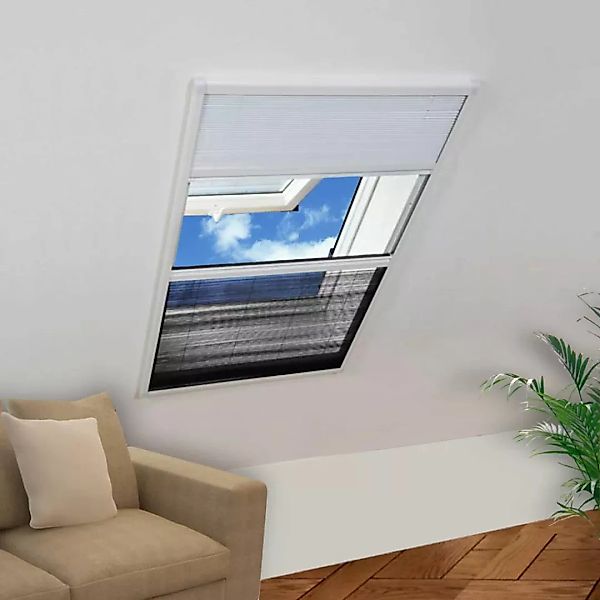 Insektenschutz-plissee Für Fenster Jalousie Aluminium 80x120 Cm günstig online kaufen