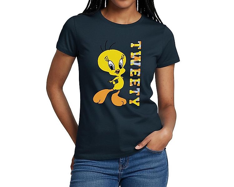 Spreadshirt T-Shirt Looney Tunes Tweety Camouflage Frauen T-Shirt (1-tlg) günstig online kaufen