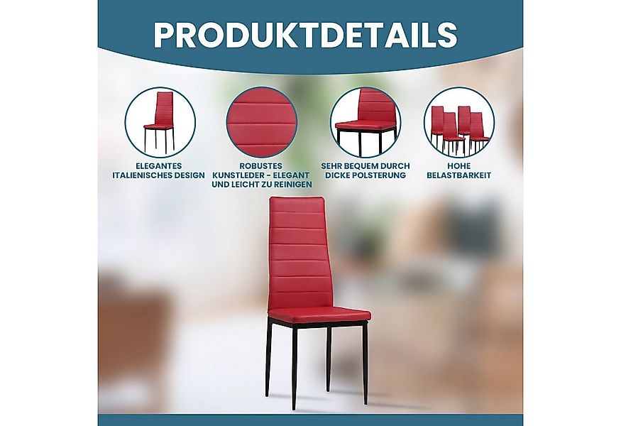 Albatros International Esszimmerstuhl Esszimmer Stühle 4 er Set MILANO, Stu günstig online kaufen