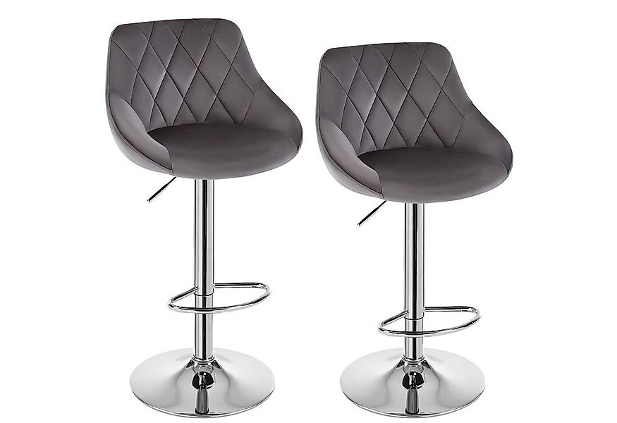 Woltu Barhocker (2 St), gepolsterte Sitzfläche, Höhenverstellbar Drehbar günstig online kaufen