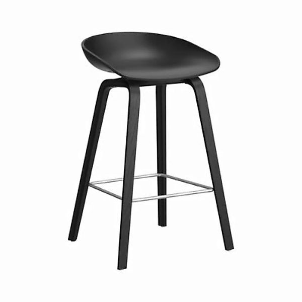Barhocker About a stool AAS 32 LOW plastikmaterial schwarz / H 65 cm - Recy günstig online kaufen