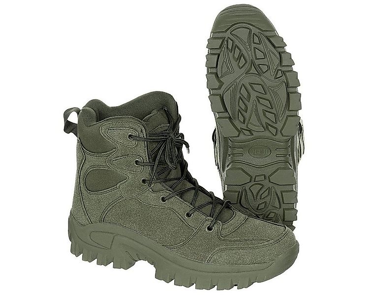 MFH Trekking-Stiefel 6-Loch Oliv Knöchelhoch Outdoorschuh günstig online kaufen