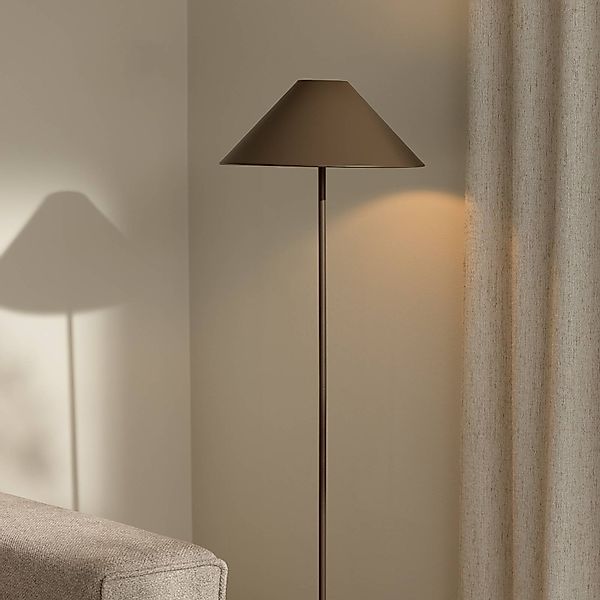 Globen Lighting Stehleuchte Cannes, braun, Metall, 140 cm günstig online kaufen