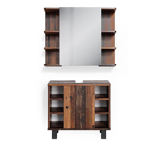 Vicco Badmöbel-Set Fynn, Antikholz, 2 Teile, (2-er Set, 2-St., 2er Set) günstig online kaufen