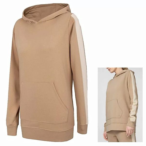 4F Langarmshirt 4F - Damen Hoodie Pullover Sweatshirt, braun beige günstig online kaufen