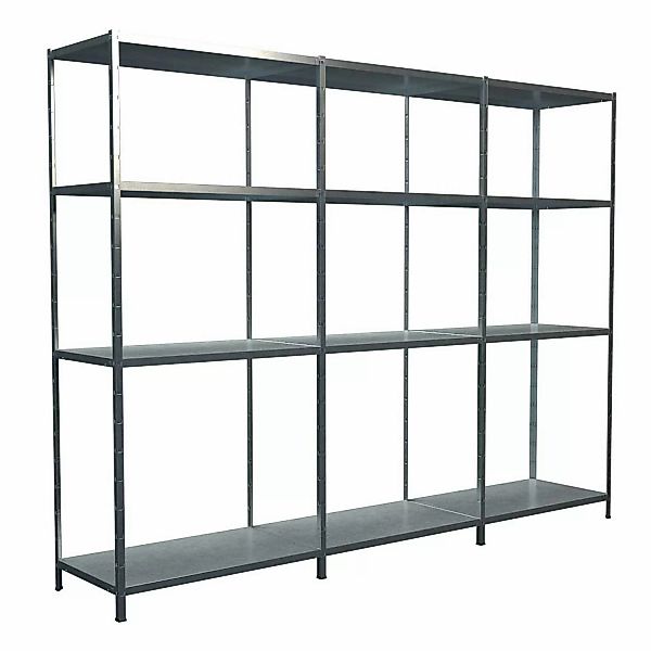 Schulte Steck-Grund- und 2 x Anbauregale 180 cm x 320 cm x 50 cm Verzinkt günstig online kaufen