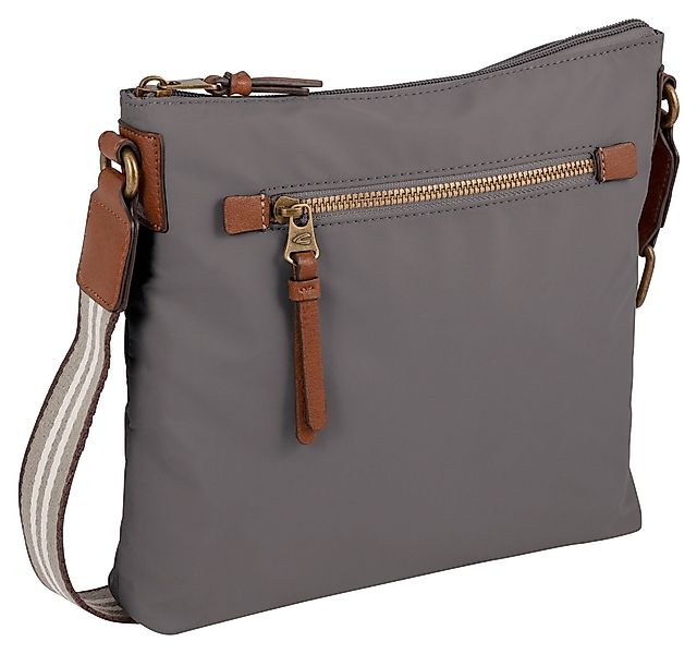 camel active Umhängetasche "Bari", aus hochwertigem matten Nylon mit gestre günstig online kaufen